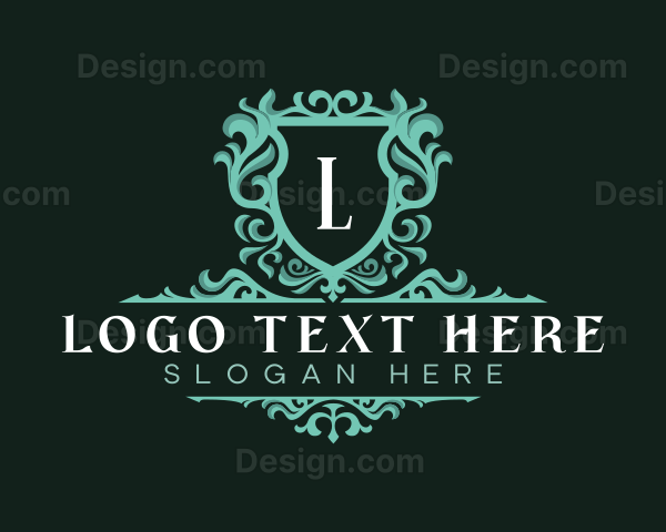 Luxurious Ornamental Shield Logo