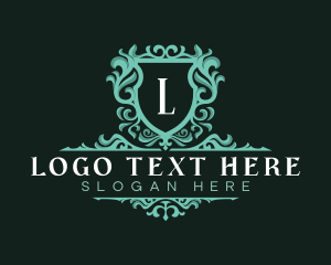 Luxurious Ornamental Shield logo