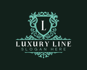 Luxurious Ornamental Shield logo design