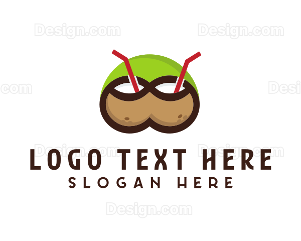 Double Coconut Drinks Logo