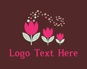 Pink Tulips Florist  logo