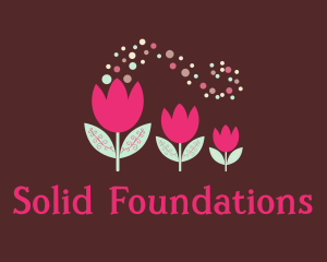 Pink Tulips Florist  logo