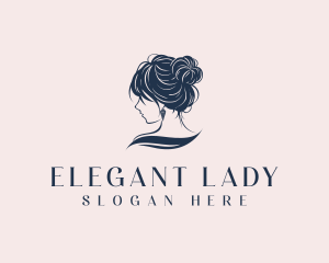 Woman Hairdresser Salon logo design