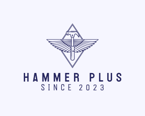 Carpentry Hammer Wings logo