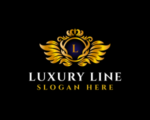 Crest Luxury Crown logo design