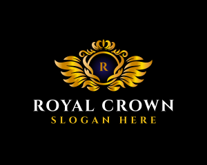 Crest Luxury Crown logo design