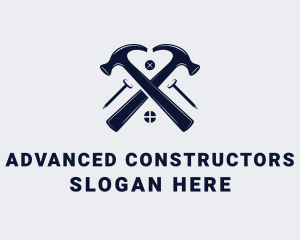 Hammer Carpentry Tools logo design