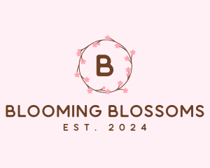 Cherry Blossom Flower logo design