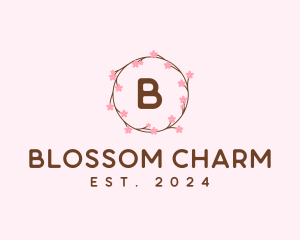 Cherry Blossom Flower logo design