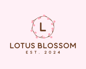 Cherry Blossom Flower logo design