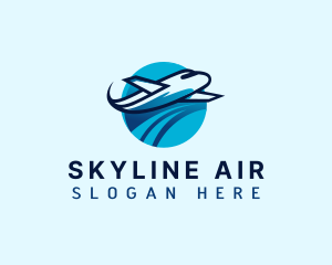 Vacation Travel Airplane Logo