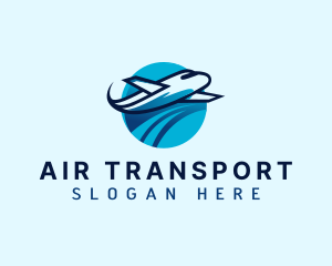 Vacation Travel Airplane logo design