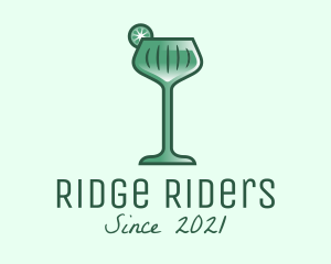 Lime Green Cocktail Drink  logo design