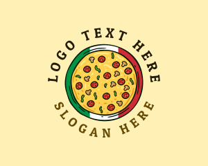 Italian Pizzeria Pizza Logo