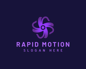 Propeller Motion Fan logo design