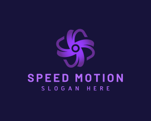 Propeller Motion Fan logo design