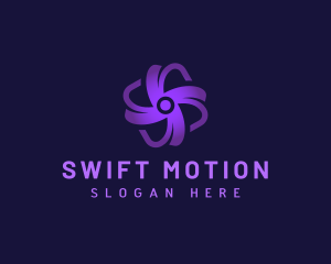 Propeller Motion Fan logo design