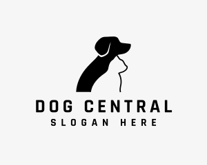 Dog Cat Vet logo design