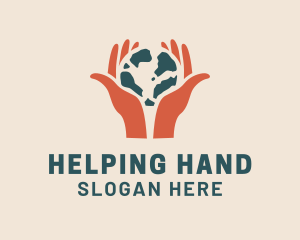 Globe Hand Foundation logo design