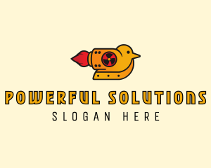 Rocket Powered Duck logo design