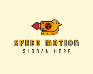 Rocket Powered Duck logo design