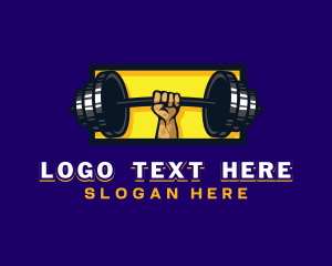 Weightlifting Barbell Fitness logo