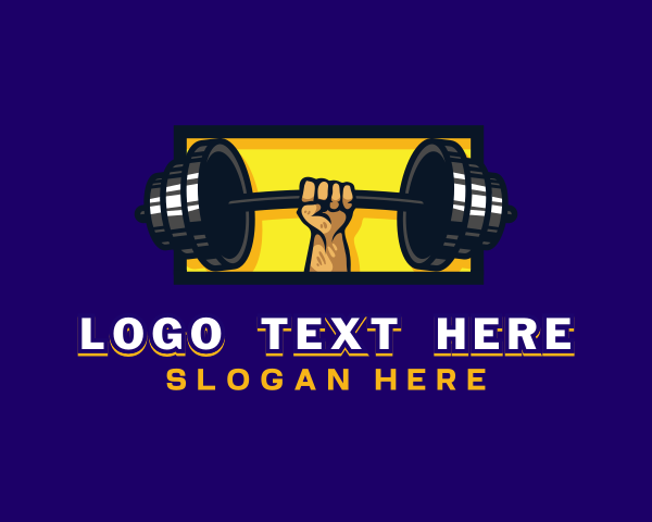 Weightlifting logo example 4