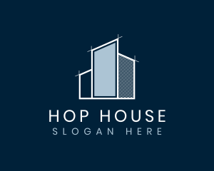 House Construction Building logo design