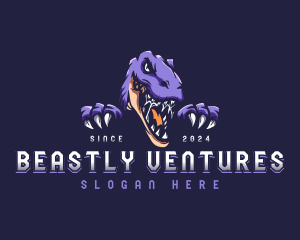 Dinosaur Beast Gaming logo design