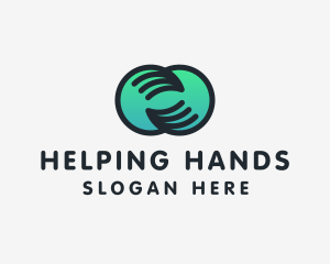 Modern Cooperative Handshake logo design