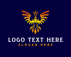 Mythical Phoenix Creature logo