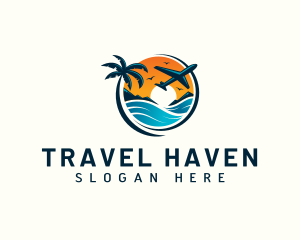 Tourist Airplane Travel logo