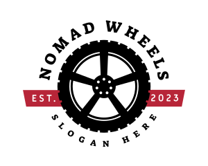 Wheel Tire Automotive logo design