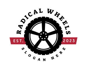 Wheel Tire Automotive logo design