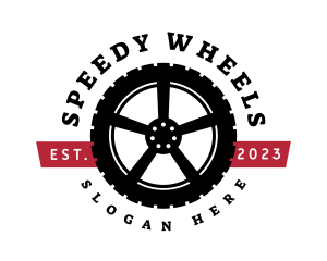 Wheel Tire Automotive logo design