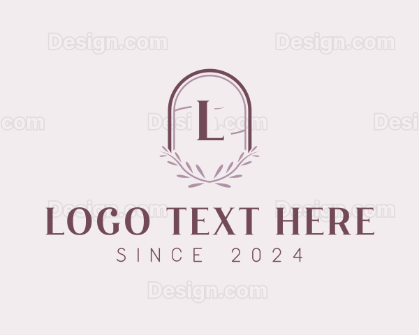 Floral Botanical Wreath Logo