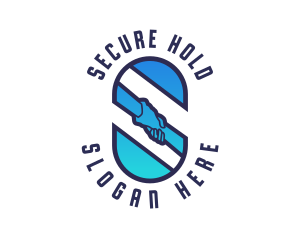 Helping Hand Letter S logo