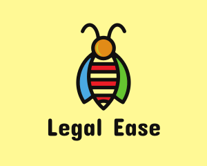 Tropical Bee Insect Bug Logo