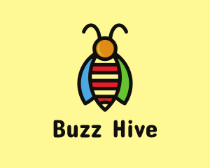 Tropical Bee Insect Bug logo