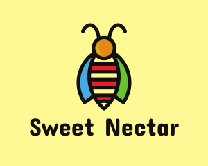 Tropical Bee Insect Bug logo