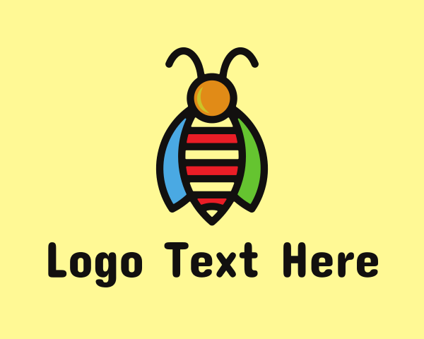 Honeybee logo example 2