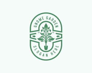 Shovel Plant Gardening logo design