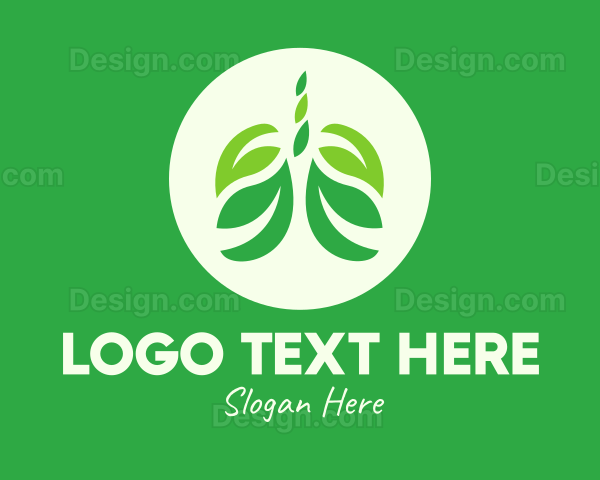 Green Eco Lungs Logo