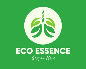 Green Eco Lungs logo design