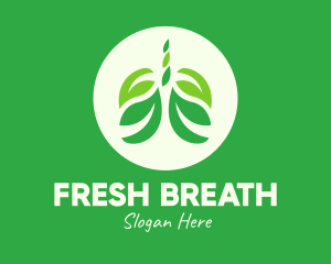 Green Eco Lungs logo design