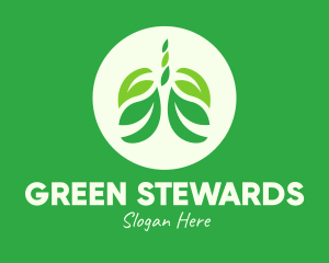 Green Eco Lungs logo design