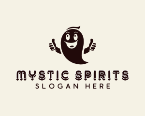 Halloween Ghost Spirit logo design