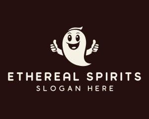 Halloween Ghost Spirit logo design