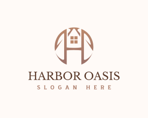 Real Estate Letter H Monogram logo design