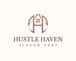 Real Estate Letter H Monogram logo design